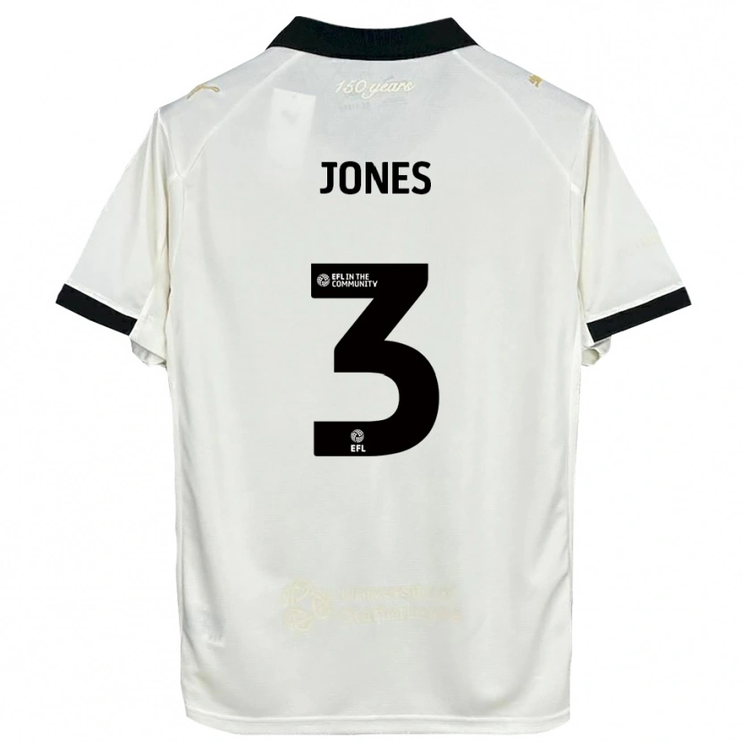 Danxen Pánské Dan Jones #3 Špinavě Bílá Černá Domů Hráčské Dresy 2025/26 Dres