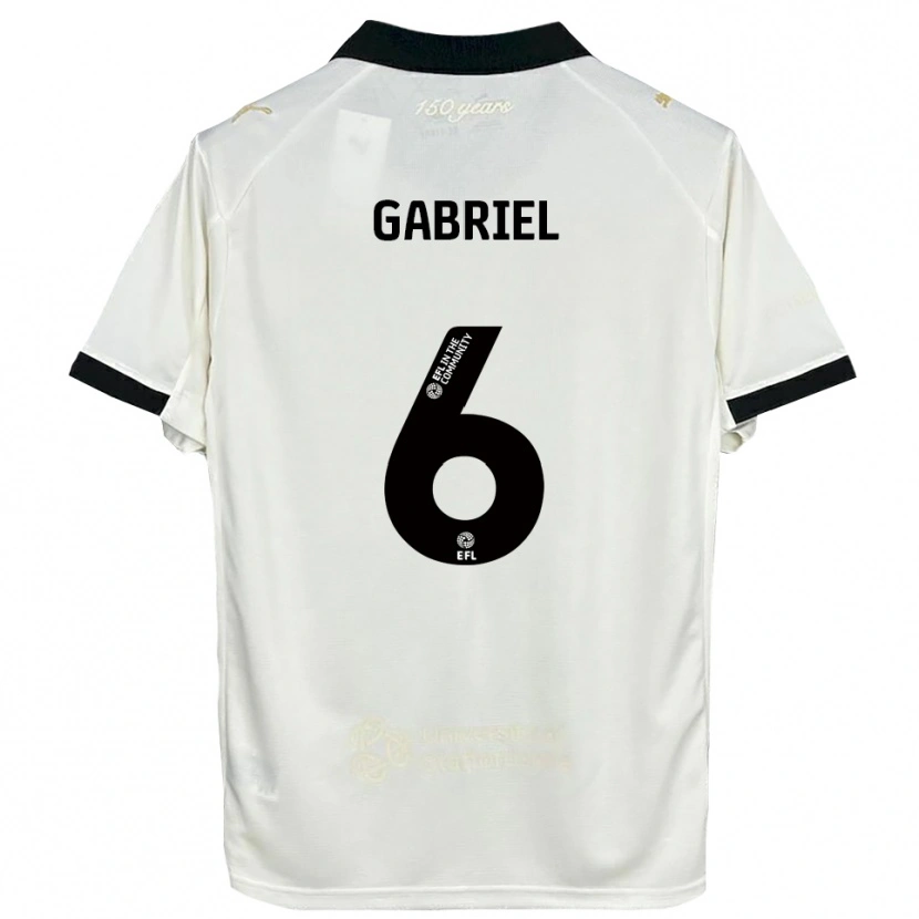 Danxen Pánské Jordan Gabriel #6 Špinavě Bílá Černá Domů Hráčské Dresy 2025/26 Dres