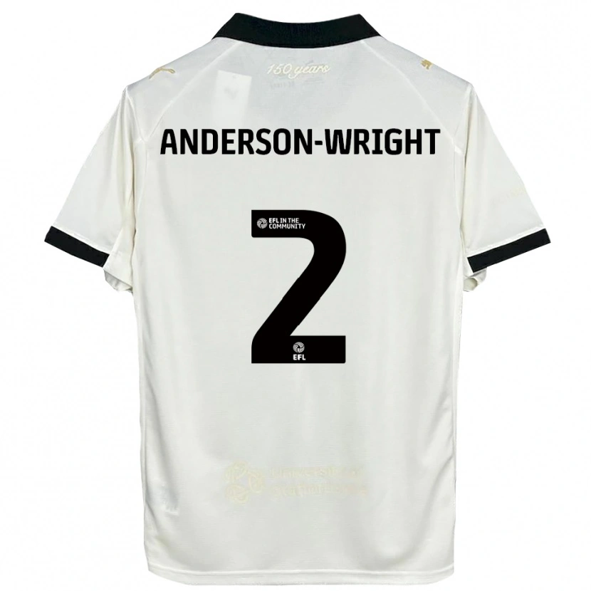 Danxen Pánské Daisy Anderson-Wright #2 Špinavě Bílá Černá Domů Hráčské Dresy 2025/26 Dres