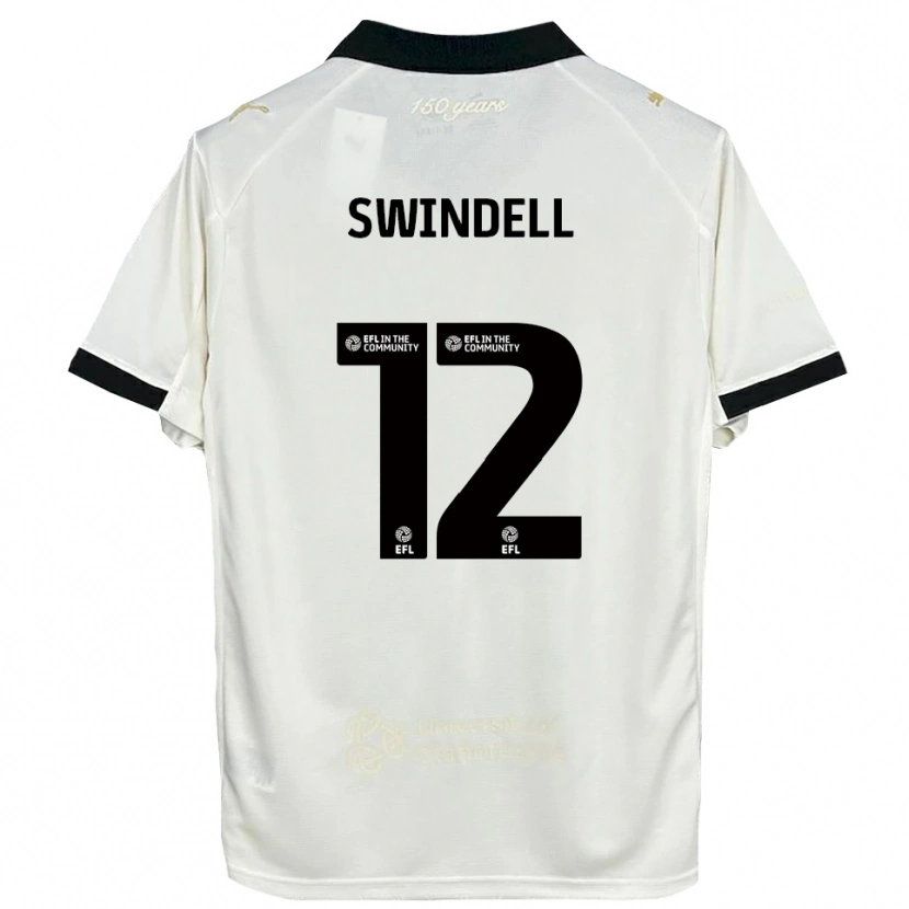 Danxen Pánské Chloe Swindell #12 Špinavě Bílá Černá Domů Hráčské Dresy 2025/26 Dres