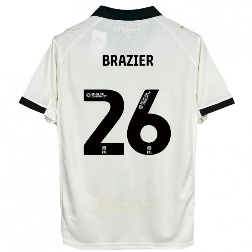 Danxen Pánské Liam Brazier #26 Špinavě Bílá Černá Domů Hráčské Dresy 2025/26 Dres