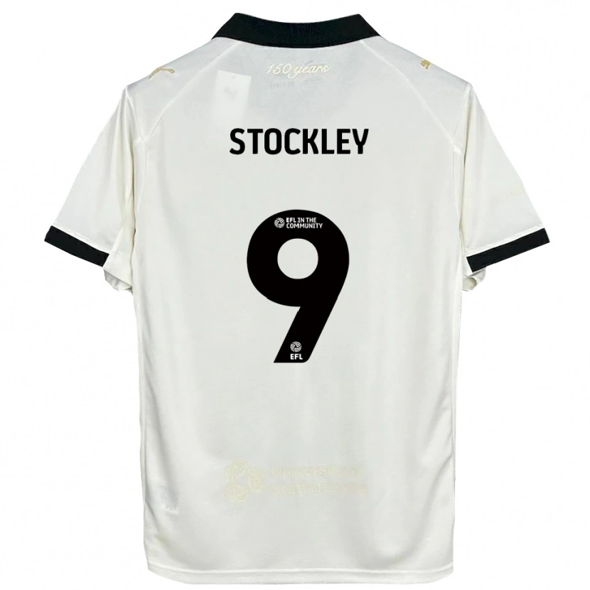 Danxen Pánské Jayden Stockley #9 Špinavě Bílá Černá Domů Hráčské Dresy 2025/26 Dres