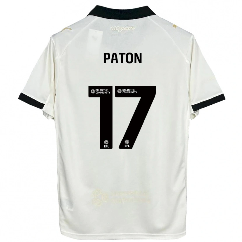 Danxen Pánské Ruari Paton #17 Špinavě Bílá Černá Domů Hráčské Dresy 2025/26 Dres