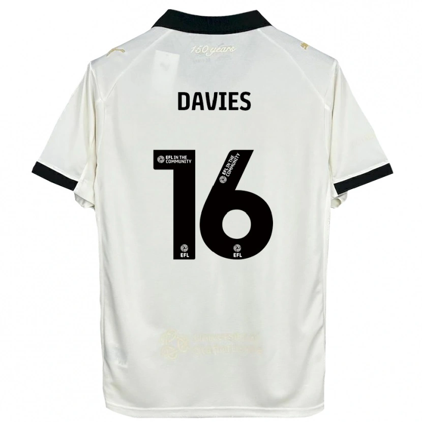 Danxen Pánské Cassie Davies #16 Špinavě Bílá Černá Domů Hráčské Dresy 2025/26 Dres