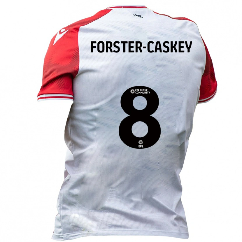Danxen Pánské Jake Forster-Caskey #8 Bílá Červená Domů Hráčské Dresy 2025/26 Dres
