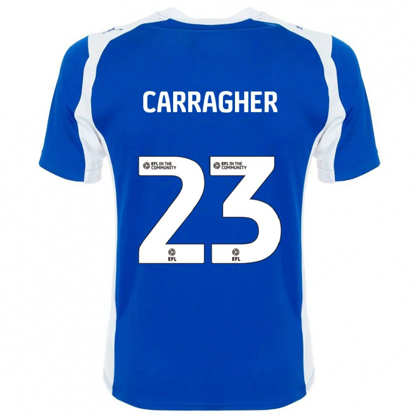 Danxen Pánské James Carragher #23 Modrá Bílá Domů Hráčské Dresy 2025/26 Dres