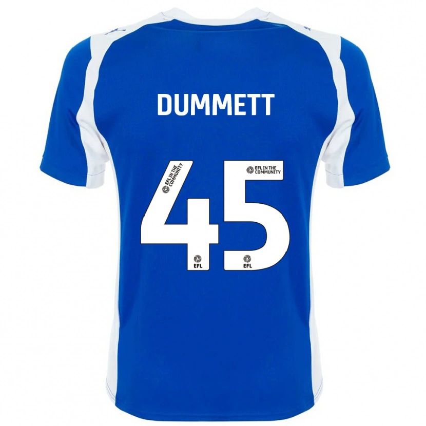 Danxen Pánské Paul Dummett #45 Modrá Bílá Domů Hráčské Dresy 2025/26 Dres