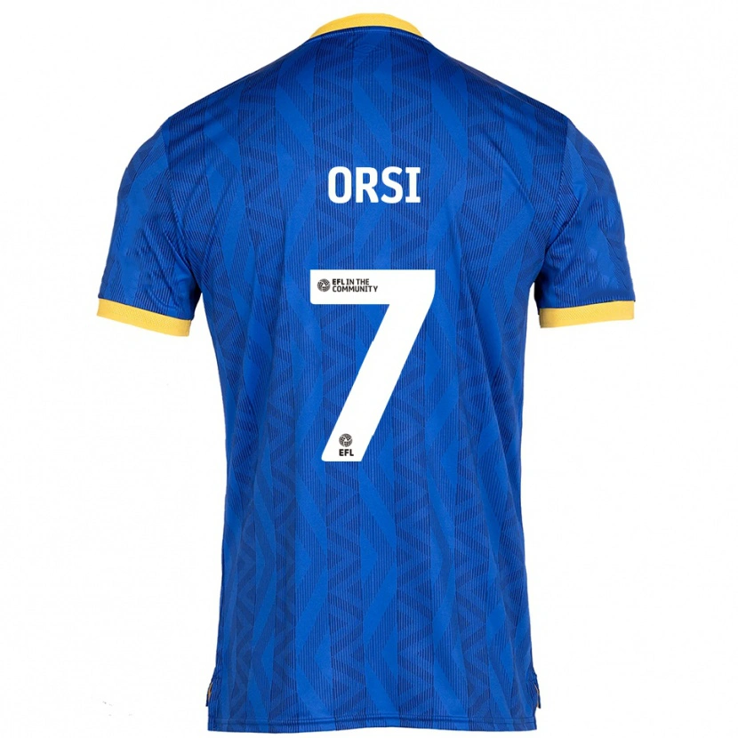 Danxen Pánské Danilo Orsi #7 Námořnická Žlutá Domů Hráčské Dresy 2025/26 Dres