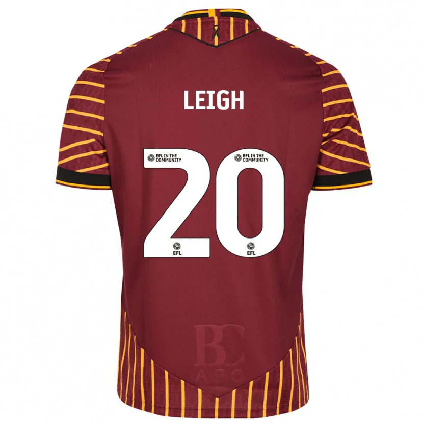Danxen Pánské Tommy Leigh #20 Oranžová Vínová Domů Hráčské Dresy 2025/26 Dres