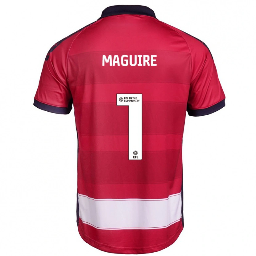 Danxen Pánské Imogen Maguire #1 Červená Bílá Domů Hráčské Dresy 2025/26 Dres