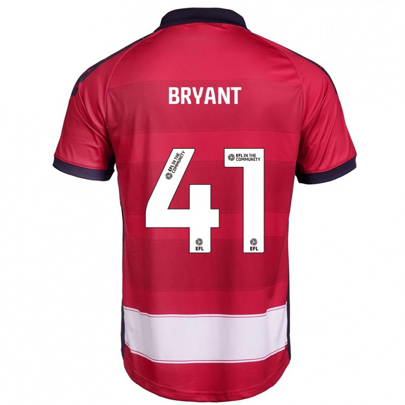 Danxen Pánské Jacob Bryant #41 Červená Bílá Domů Hráčské Dresy 2025/26 Dres