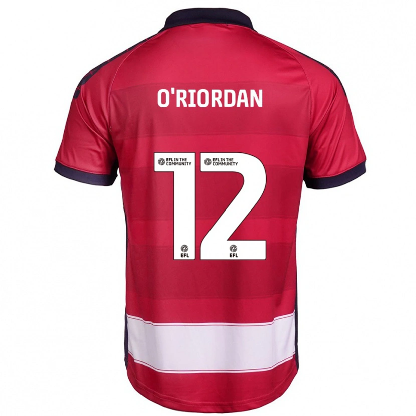 Danxen Pánské Connor O'riordan #12 Červená Bílá Domů Hráčské Dresy 2025/26 Dres