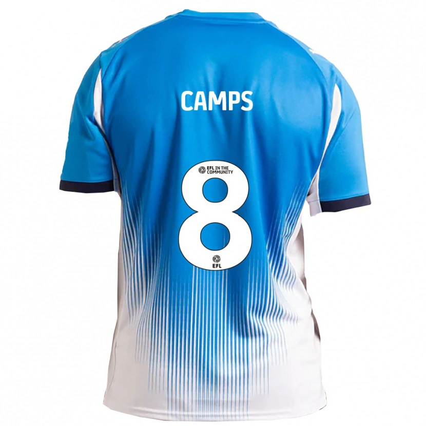 Danxen Pánské Callum Camps #8 Modrá Bílá Domů Hráčské Dresy 2025/26 Dres