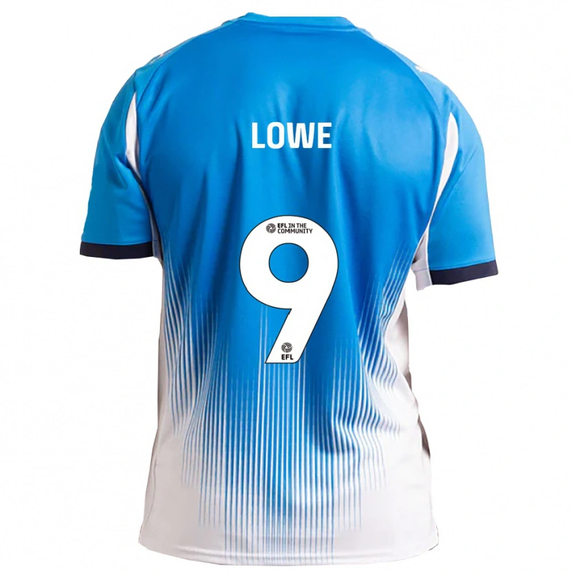 Danxen Pánské Nathan Lowe #9 Modrá Bílá Domů Hráčské Dresy 2025/26 Dres