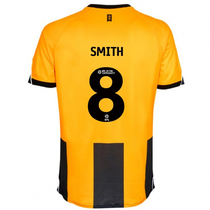 Danxen Pánské Korey Smith #8 Oranžová Černá Domů Hráčské Dresy 2025/26 Dres