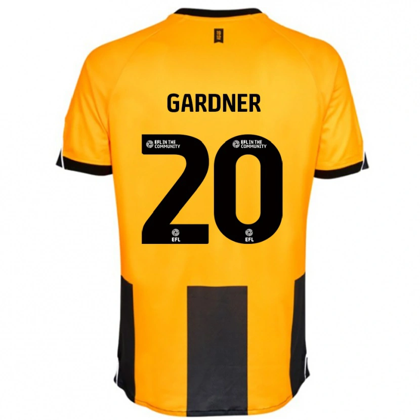 Danxen Pánské Gary Gardner #20 Oranžová Černá Domů Hráčské Dresy 2025/26 Dres