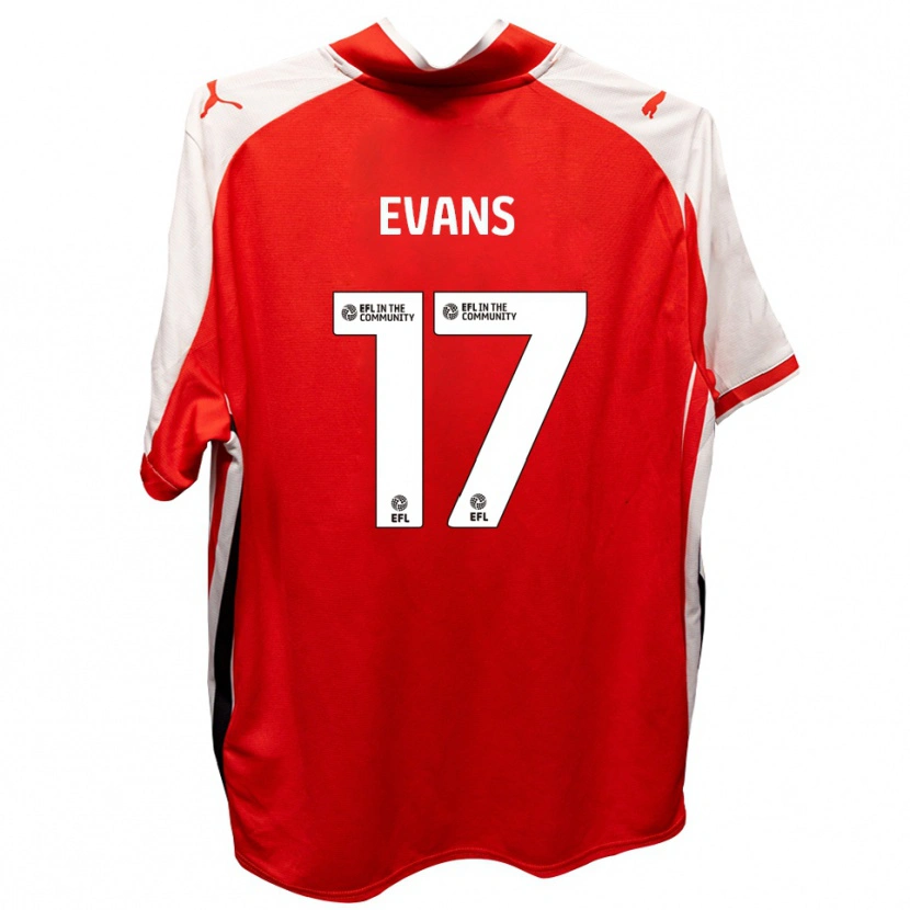 Danxen Pánské Ched Evans #17 Červená Bílá Domů Hráčské Dresy 2025/26 Dres