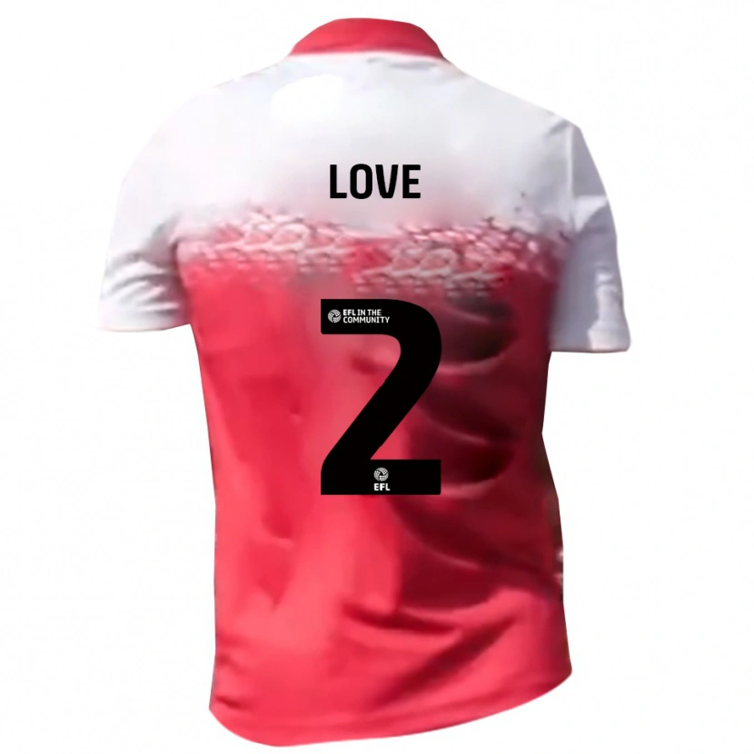 Danxen Pánské Donald Love #2 Červená Bílá Domů Hráčské Dresy 2025/26 Dres