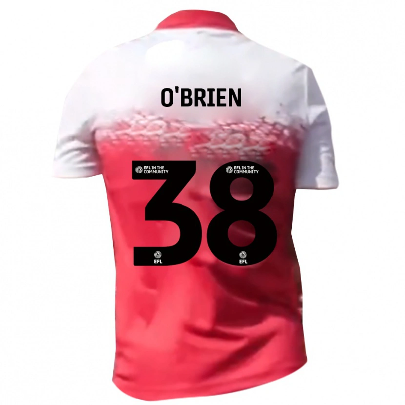 Danxen Pánské Connor O'brien #38 Červená Bílá Domů Hráčské Dresy 2025/26 Dres