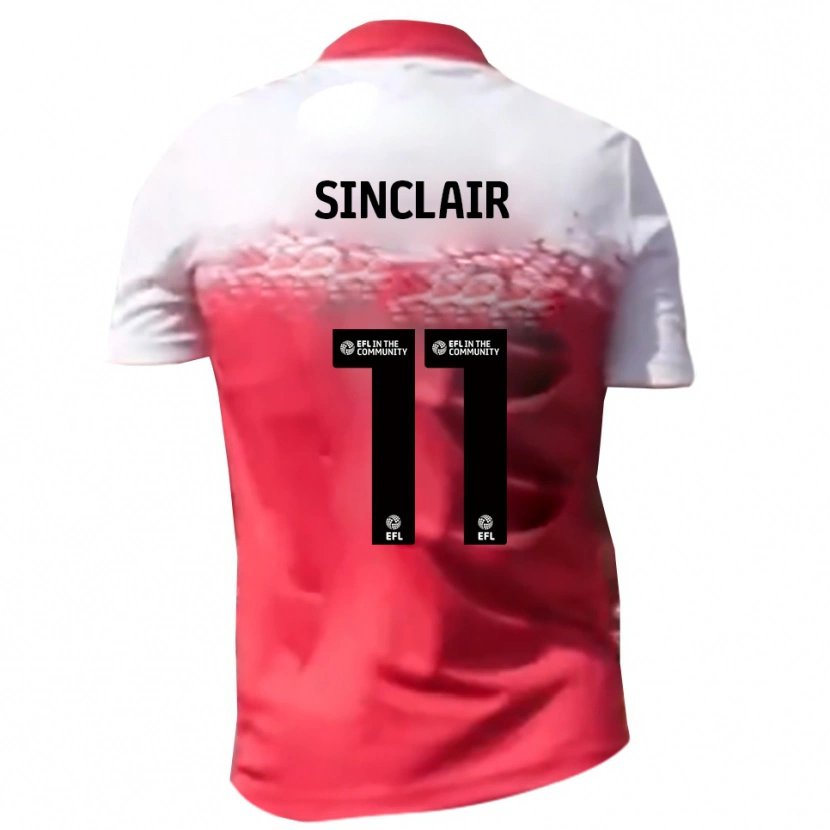 Danxen Pánské Isaac Sinclair #11 Červená Bílá Domů Hráčské Dresy 2025/26 Dres