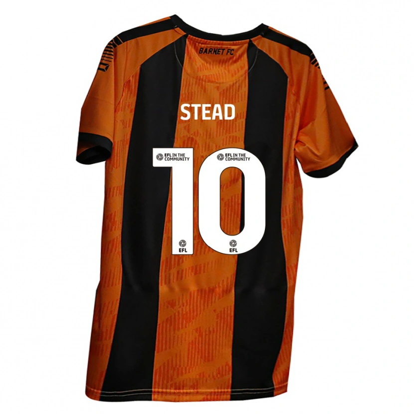 Danxen Pánské Callum Stead #10 Oranžová Černá Domů Hráčské Dresy 2025/26 Dres