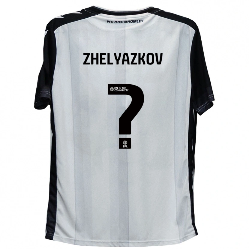 Danxen Pánské Zhechko Zhelyazkov #0 Bílá Černá Domů Hráčské Dresy 2025/26 Dres