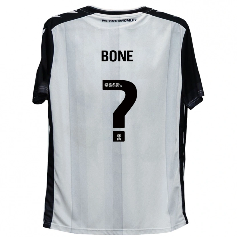Danxen Pánské Maddie Bone #0 Bílá Černá Domů Hráčské Dresy 2025/26 Dres