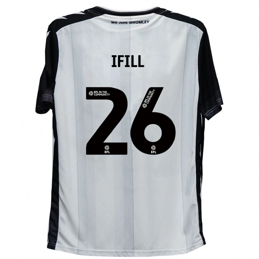 Danxen Pánské Marcus Ifill #26 Bílá Černá Domů Hráčské Dresy 2025/26 Dres