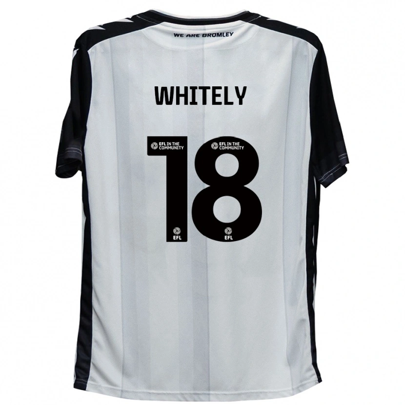 Danxen Pánské Corey Whitely #18 Bílá Černá Domů Hráčské Dresy 2025/26 Dres