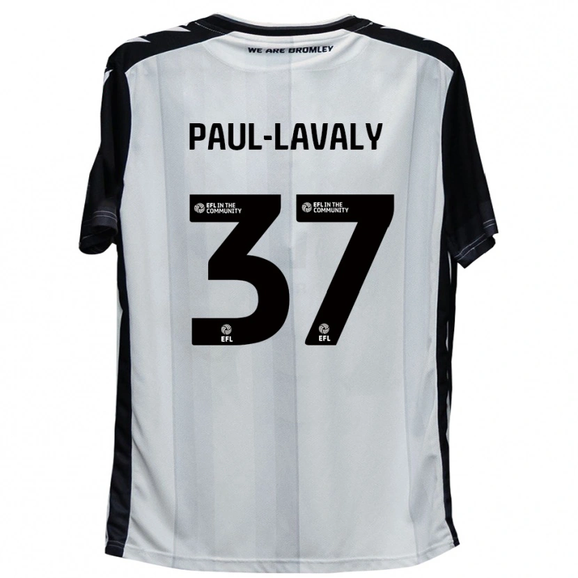 Danxen Pánské Nathan Paul-Lavaly #37 Bílá Černá Domů Hráčské Dresy 2025/26 Dres