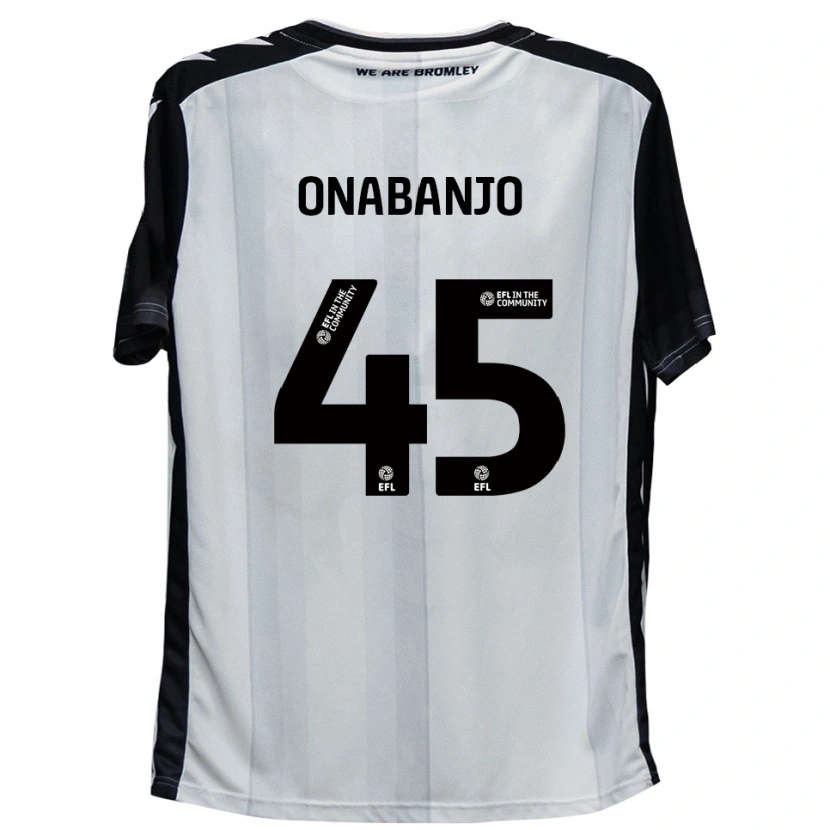 Danxen Pánské Remi Onabanjo #45 Bílá Černá Domů Hráčské Dresy 2025/26 Dres