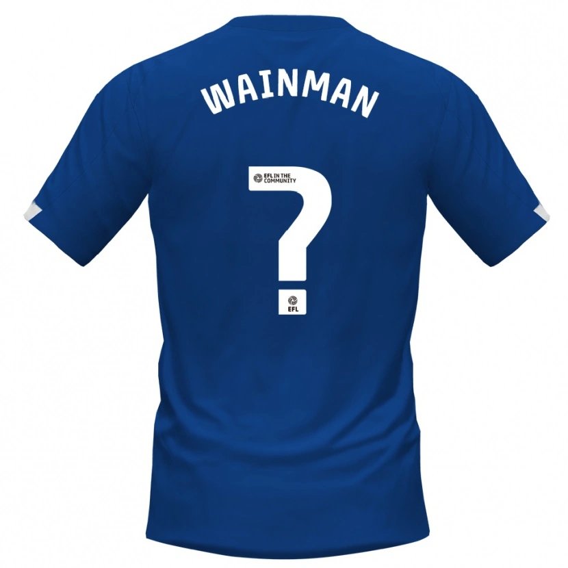 Danxen Pánské Theo Wainman #0 Modrá Bílá Domů Hráčské Dresy 2025/26 Dres