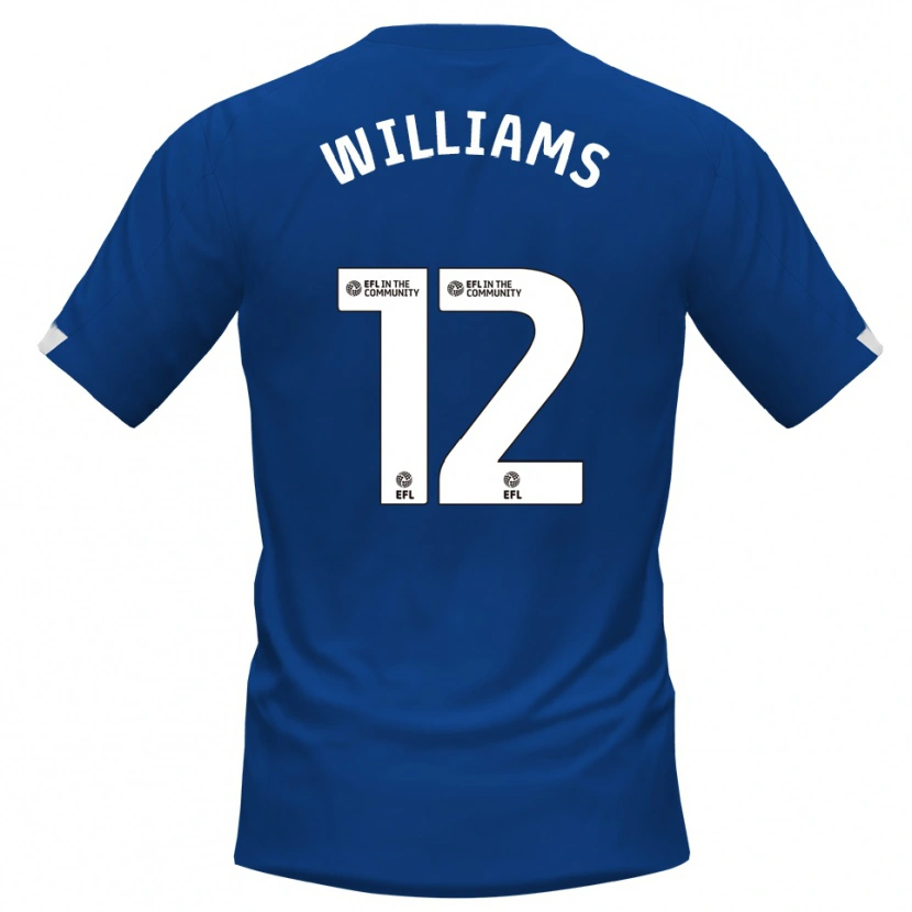 Danxen Pánské Tyrone Williams #12 Modrá Bílá Domů Hráčské Dresy 2025/26 Dres