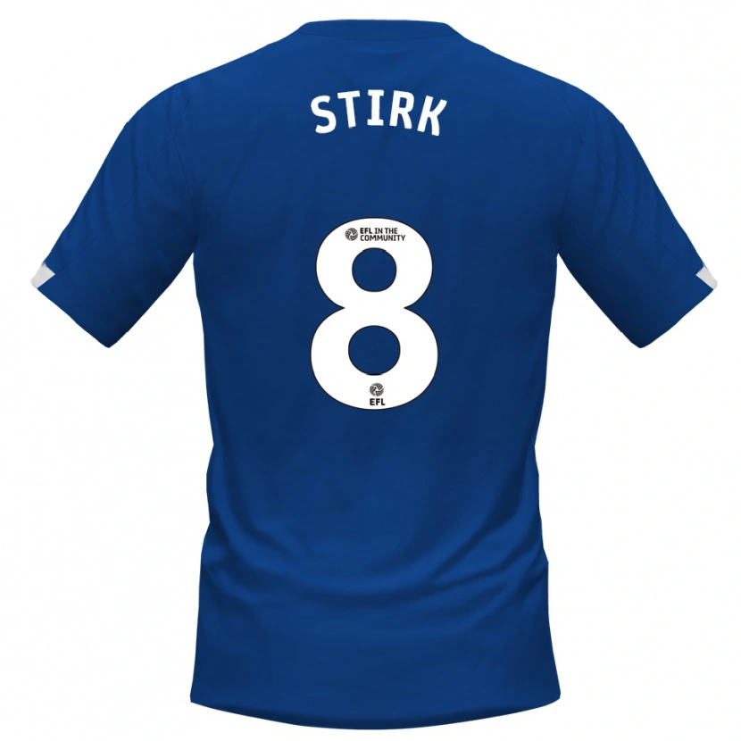 Danxen Pánské Ryan Stirk #8 Modrá Bílá Domů Hráčské Dresy 2025/26 Dres