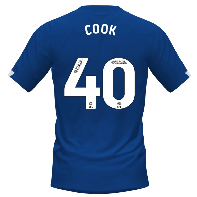 Danxen Pánské Connor Cook #40 Modrá Bílá Domů Hráčské Dresy 2025/26 Dres