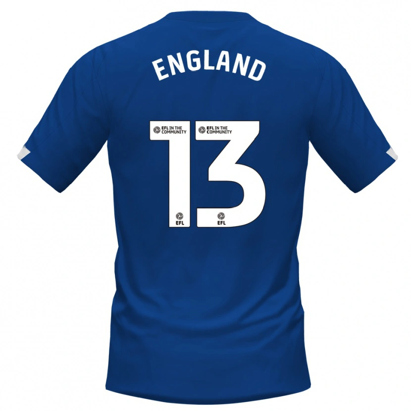 Danxen Pánské Kurtis England #13 Modrá Bílá Domů Hráčské Dresy 2025/26 Dres