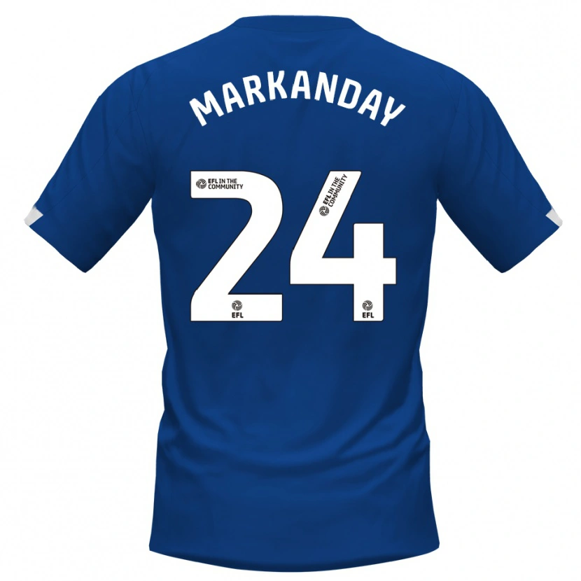 Danxen Pánské Dilan Markanday #24 Modrá Bílá Domů Hráčské Dresy 2025/26 Dres
