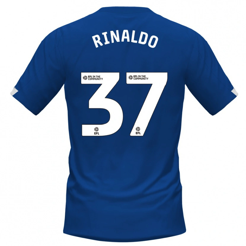 Danxen Pánské Ashton Rinaldo #37 Modrá Bílá Domů Hráčské Dresy 2025/26 Dres
