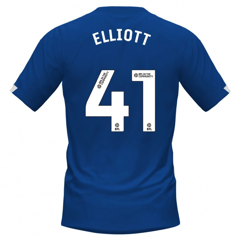 Danxen Pánské Gunner Elliott #41 Modrá Bílá Domů Hráčské Dresy 2025/26 Dres