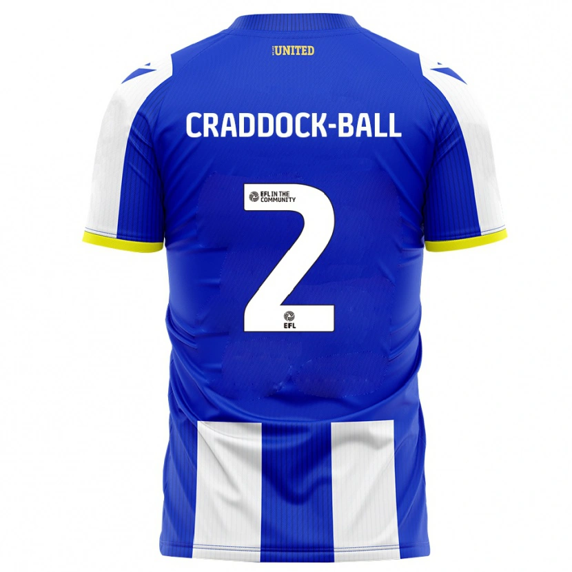 Danxen Pánské Jac Craddock-Ball #2 Modrá Bílá Domů Hráčské Dresy 2025/26 Dres
