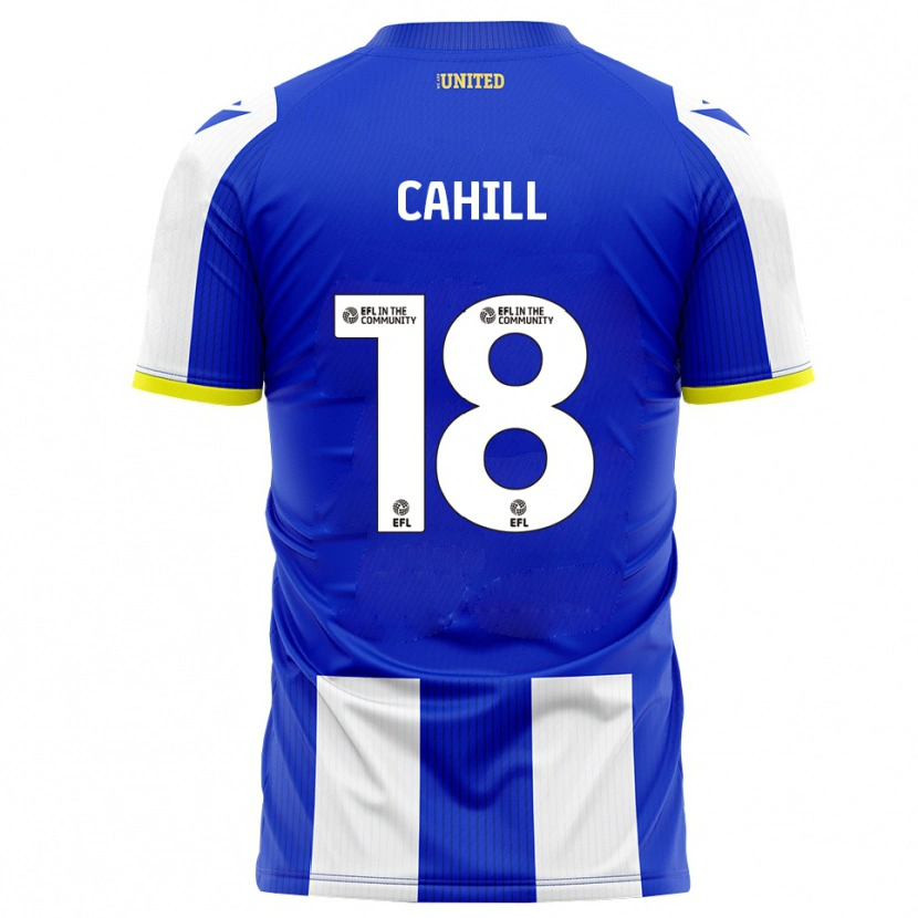 Danxen Pánské Ella Cahill #18 Modrá Bílá Domů Hráčské Dresy 2025/26 Dres