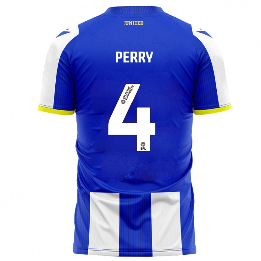 Danxen Pánské Ben Perry #4 Modrá Bílá Domů Hráčské Dresy 2025/26 Dres