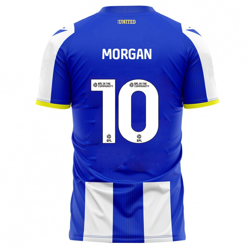 Danxen Pánské Lindsey Morgan #10 Modrá Bílá Domů Hráčské Dresy 2025/26 Dres