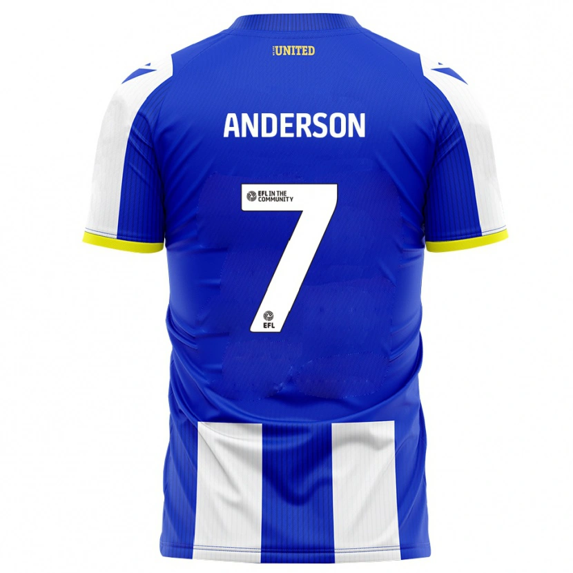 Danxen Pánské Harry Anderson #7 Modrá Bílá Domů Hráčské Dresy 2025/26 Dres