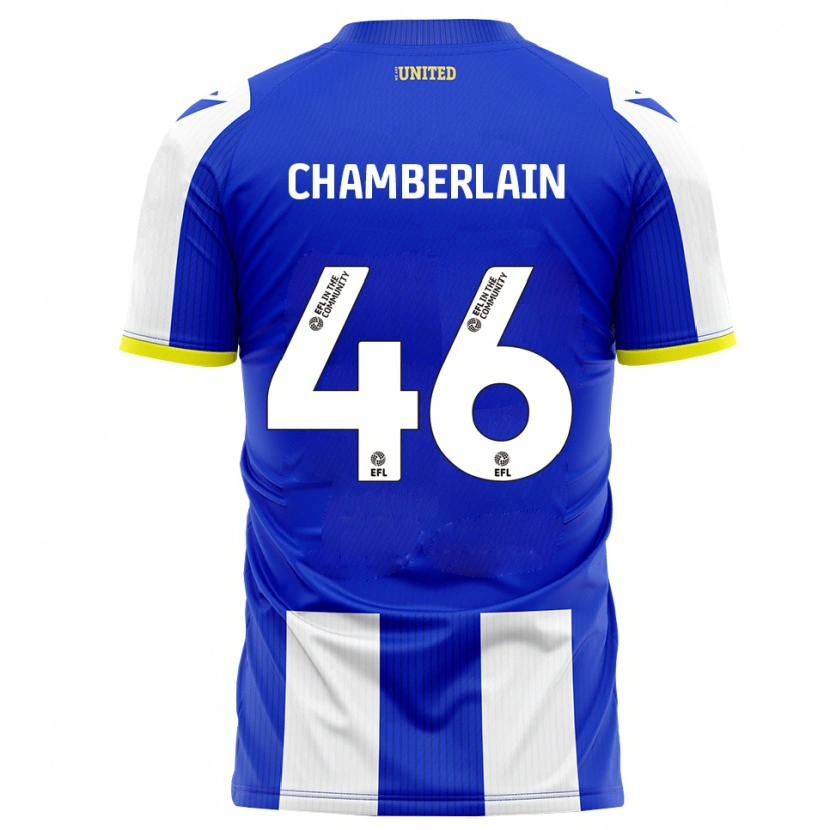 Danxen Pánské Harrison Chamberlain #46 Modrá Bílá Domů Hráčské Dresy 2025/26 Dres
