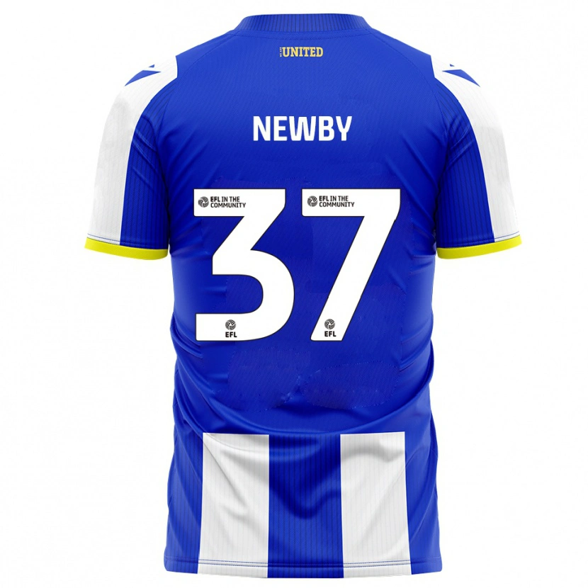 Danxen Pánské Alfie Newby #37 Modrá Bílá Domů Hráčské Dresy 2025/26 Dres