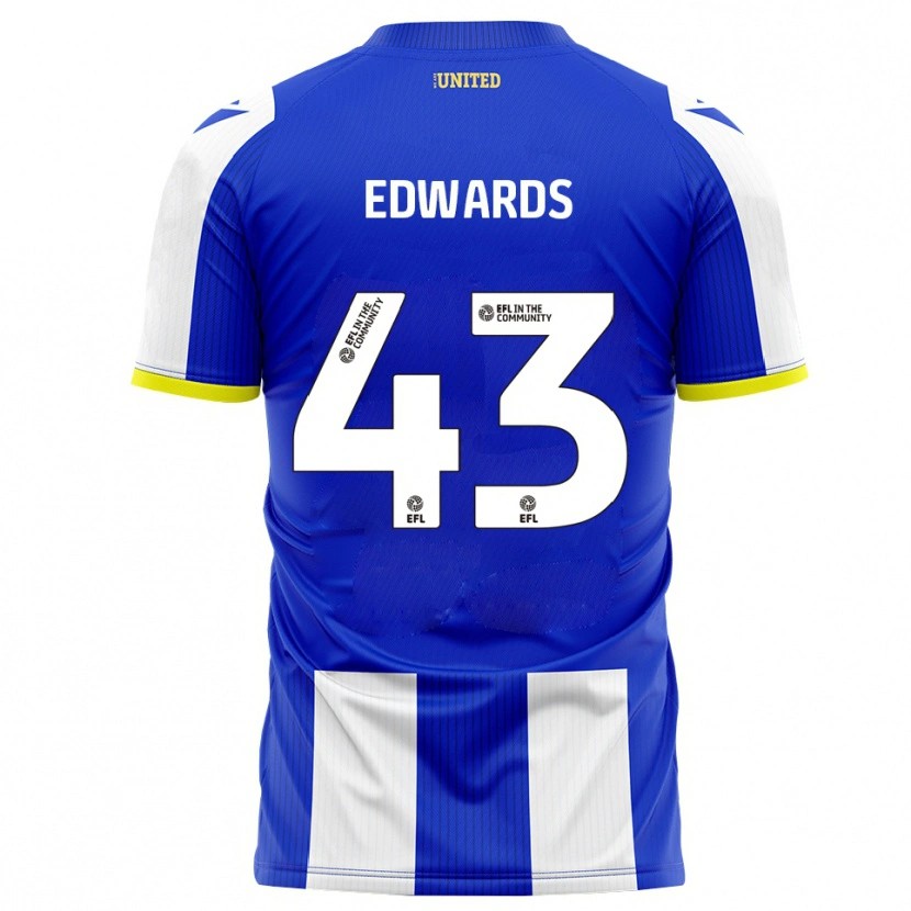 Danxen Pánské Frankie Edwards #43 Modrá Bílá Domů Hráčské Dresy 2025/26 Dres