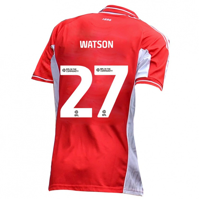 Danxen Pánské Louie Watson #27 Červená Bílá Domů Hráčské Dresy 2025/26 Dres