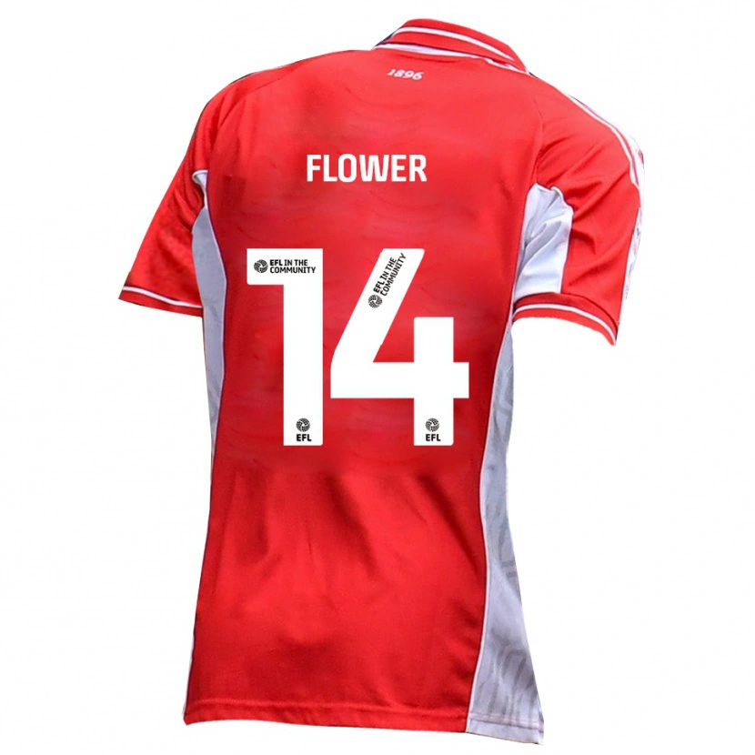 Danxen Pánské Louis Flower #14 Červená Bílá Domů Hráčské Dresy 2025/26 Dres
