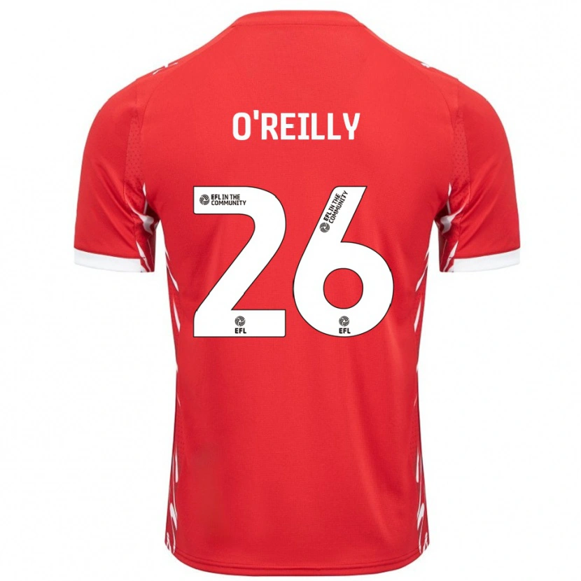 Danxen Pánské Tommi O'reilly #26 Červená Bílá Domů Hráčské Dresy 2025/26 Dres